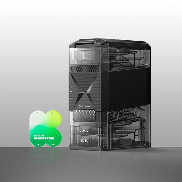 Olight Black Ostation 2 Multi-Function Battery Organizer and Charger for Home or Office