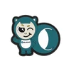 Olight teal squirrel character patch winking and thumbs-up.
