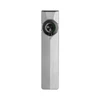 Olight Silver ArkPro Flat Flashlight Top View with Selector Dial and UV Laser for EDC and Everyday Use