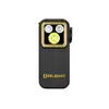 Olight black Oclip Pro S side view with UV, white light, and RGB functions for versatile illumination