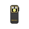 Olight Black Oclip Pro S Front View with Golden Accents for Everyday Carry and Illumination