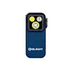 Olight Black Oclip Pro Front View with Multi-LEDs and Blue Trim for Versatile Everyday Carry