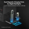 Olight Ostation 2 Dual Magnetic Charging Ports for Flashlights, compatible with Baton, Warrior, Arkfeld, and ArkPro Series.