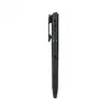 Sleek black pen with integrated flashlight, laser pointer, and recording functions for versatile daily use.