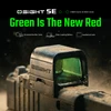 Olight Black Osight SE Red Dot Sight with Green Lens and Side-Loading Battery for Enhanced Aiming Accuracy