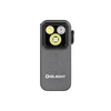 Olight Grey Oclip Pro Front View with Three Lights and Textured Surface for Everyday Carry