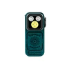 Olight Teal Oclip Pro S Clip-on Light Front View with Compass Pattern for EDC and Outdoor Use