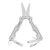 NexTool stainless steel multi-tool shears with fold-out screwdriver, file and bottle opener on white background