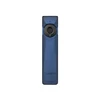 Olight Blue Arkfeld Ultra multi-functional flashlight, front view, with UV, laser, and white light for everyday carry.