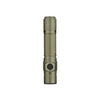 Olight OD Green Warrior Ultra Tactical Flashlight Vertical View with Textured Grip and Side Switch for Outdoor EDC