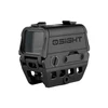 Olight Osight red dot sight with protective cover and Picatinny mount isolated on white background