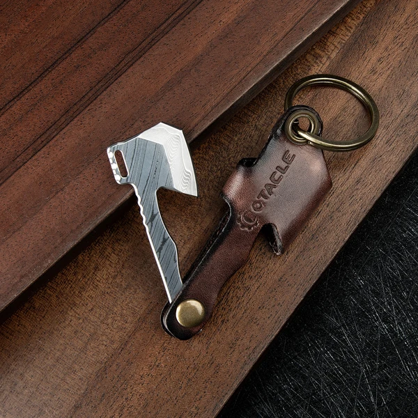 Otacle A1 Nano Damascus Keychain Hatchet - Olight Canada