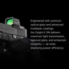 Olight Black Osight K GN Red Dot Sight Close Up on Pistol Featuring Multilayer Coated Green Lens for Tactical Shooting