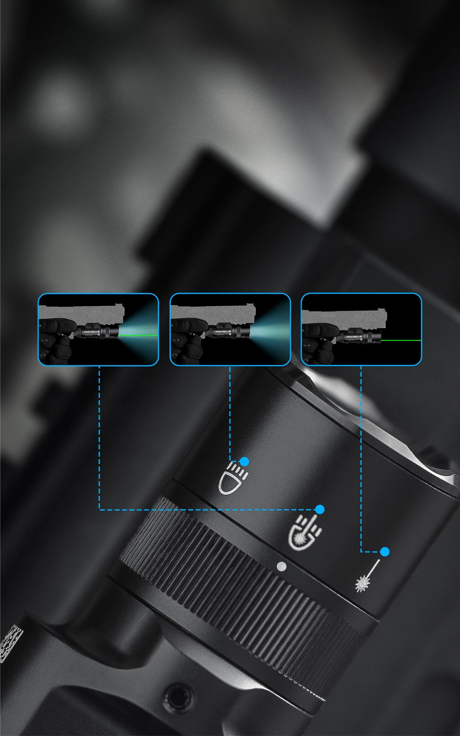 Shop Rail Mount Tactical Flashlight Olight Baldr Pro R - Olight CA