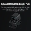 Olight Black Osight SE RMR to RMSc Adapter Plate, side view, for mounting RMSc optics on RMR-cut slides.