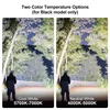 Floodlight color temperature comparison: cool white (5700K-7000K) vs. neutral white (4000K-5000K) for black model
