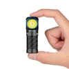 Olight Black Perun 3 Mini Headlamp Held by Hand for Hands-Free Illumination and Everyday Carry