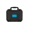 Olight black hard carrying case with blue logo, durable storage box for flashlights, survival gear