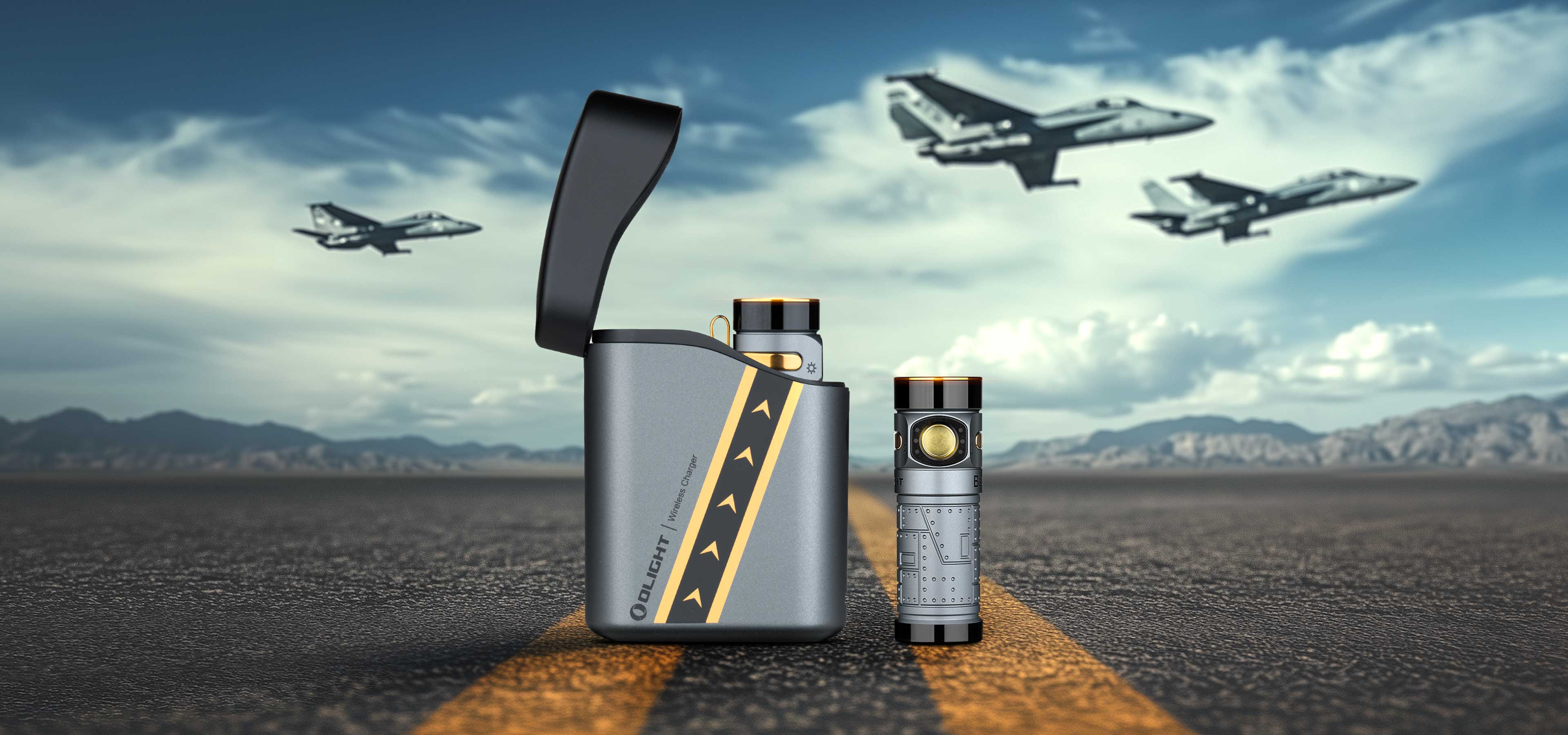 Baton 4 Premium EDC Flashlight 1300 Lumens Rechargeable Case Mini