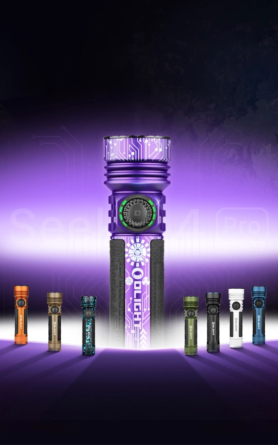 Seeker 4 Pro High Power Flashlight 4600lm LED Dual Charge Holster