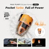 Flextail Max Pump 3 orange pocket size air pump for inflation deflation and lighting modes