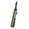 Oknife U1 Ultra folding utility knife with a desert tan handle, black blade holder, and pocket clip on a black background