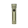 Olight Seeker Ultra olive green rechargeable tactical LED flashlight on white background