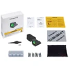 Olight Osight C Micro Reflex Sight full kit with green dot, user manual, tools, screws, and cleaning cloth for firearm use.