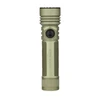 Olight Seeker Ultra army green tactical flashlight isolated on white background