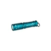 Olight i3E EOS starry blue keychain flashlight on a white background
