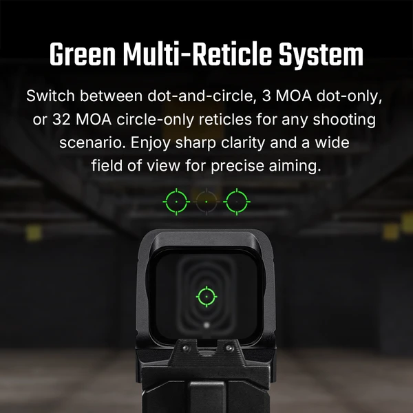 Olight Osight X green multi reticle pistol sight magnetic charging