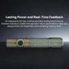 Olight OD Green Warrior Ultra Tactical Flashlight Horizontal View featuring Laser Micro-Perforated Indicators