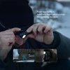 Olight Perun 3 Mini Black Headlamp converting to handheld flashlight for versatile outdoor illumination