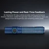 Olight Blue Warrior Ultra Flashlight Horizontal View with Laser Micro Perforation Indicators and Textured Grip for Outdoor Use