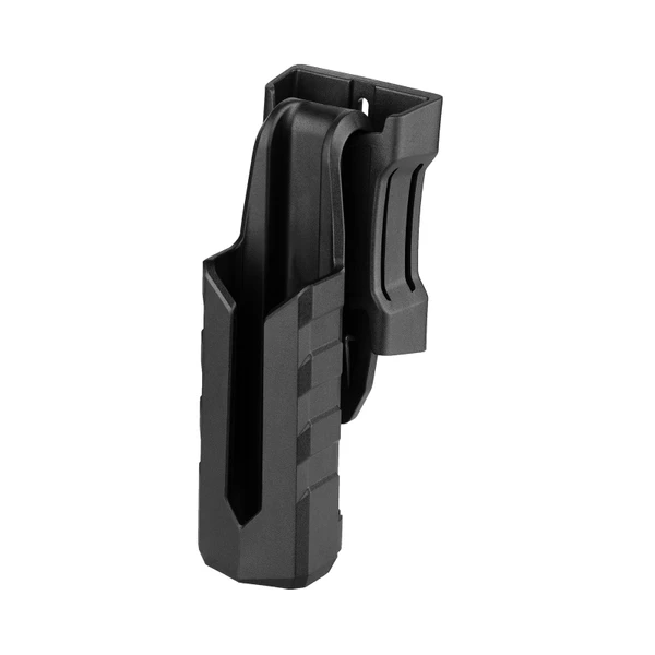 Tactical black polymer single magazine pouch