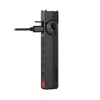 Olight Arkfeld Pro flat flashlight charging via USB-C cable showing battery indicators on the rotary switch.