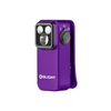 Olight Purple Oclip Pro Angled View with Triple LED and Adjustable Beam for Everyday Carry
