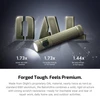 Olight Green Baton Ultra flashlight with enhanced OAL material, scratch resistance, and durability for outdoor use.