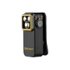 Olight Black Oclip Pro S front view with gold bezel, multiple light sources, and adjustable dial for versatile illumination.