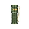 Olight Green Baton 4 Pocket EDC Flashlight with Gold Clip and Textured Grip for Outdoor and Daily Carry