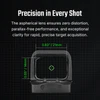Olight Osight SE Red Dot Sight Front View with Green Reticle and Clear Aspherical Lens for Precision Shooting