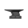 Black low profile red dot sight riser mount isolated on white background