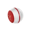 Red and white Sphere-branded spherical product with snowflake patterns and visible technical details.