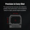 Olight Black Osight SE red dot sight top view with aspherical lens, for parallax-free precision.