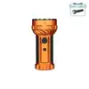 Olight orange high-power rechargeable flashlight with grip and control dial