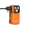 Olight Orange Oclip Pro S Close-up with USB Charging and Multiple LEDs for Everyday Carry