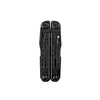 Closed black tactical multitool by HX OUTDOORS isolated on a white background