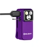 Olight Purple Oclip Pro Charging View with LED Lights and USB-C Port for Everyday Carry and Work