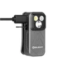 Olight Gray Oclip Pro Charging Clip Light Front View with USB Cable for Hands-free Lighting and Everyday Carry