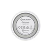 Olight Obounds White Circular Smart Device Bottom View showing FCC and CE Certification Markings